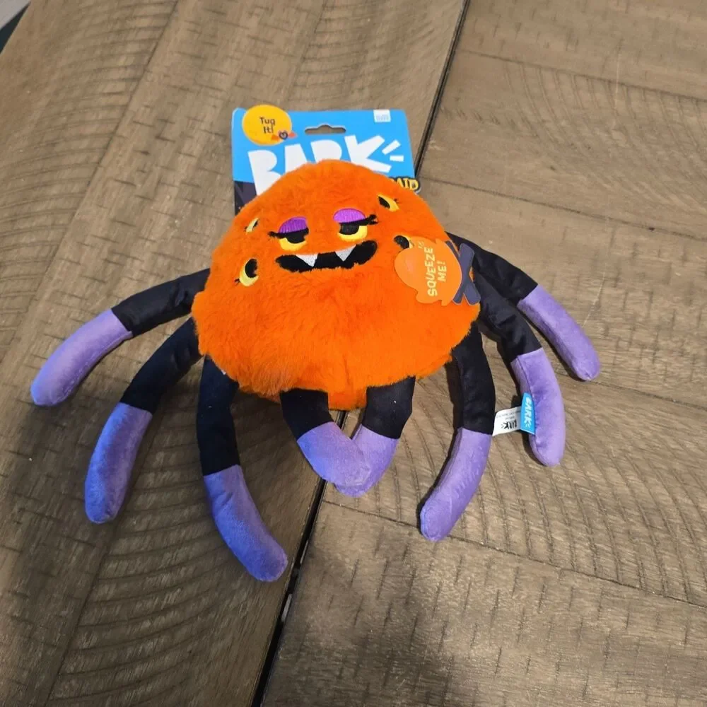Bark Box Dog Toy Plush Spider Afraid Of The Bark Halloween All Sizes